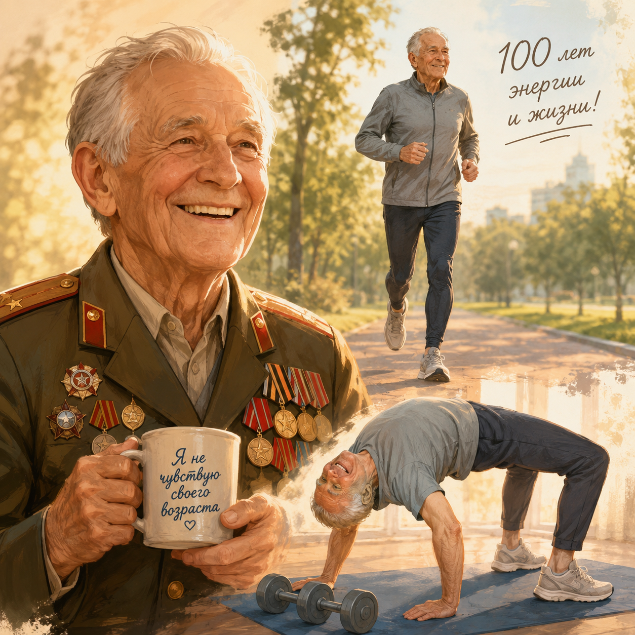 Страна и мир«Я не чувствую своего возраста»: 100-летний ветеран войны бегает по пять километров — в чем секрет Александр Медков рассказал о своей жизни, а затем поднял гантели и «встал на мостик»