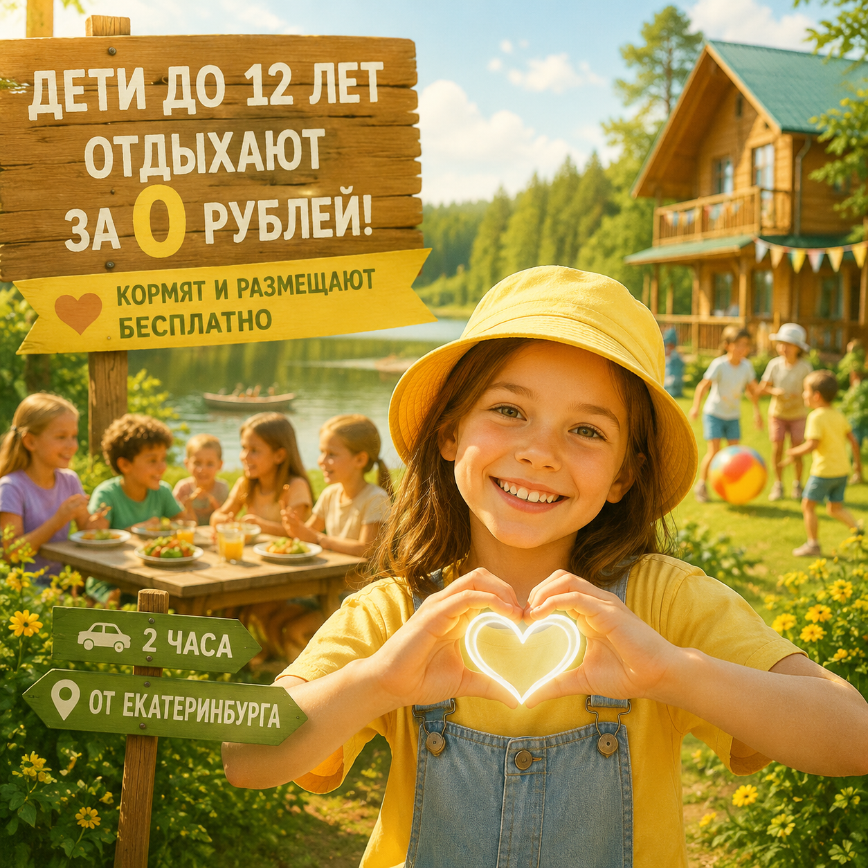 Лето Дети до 12 лет отдыхают за 0 рублей: где в двух часах от Екатеринбурга кормят и размещают ребенка бесплатно Полноценный отпуск для семьи перестает быть финансовым квестом